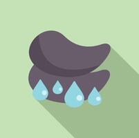 Flat icon of water drops and pile of soil vector