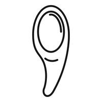 Handdrawn map location pin icon vector