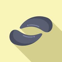 Flat design icon of fortune cookie vector