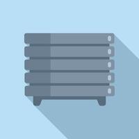 Minimalist illustration of a data server rack vector