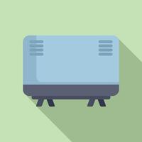 Flat design illustration of a toaster vector