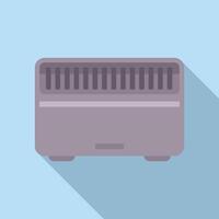 Flat design illustration of a toaster vector