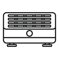 Air conditioner line icon illustration vector