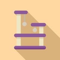 Abstract newton's cradle icon on beige background vector