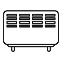 Simplistic line art of a portable heater vector