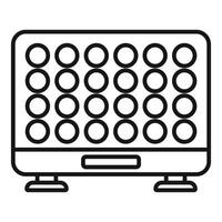 Simplified computer monitor icon design vector
