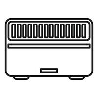 icon of a modern space heater vector