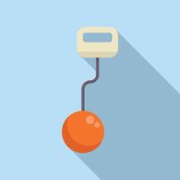 Flat design icon of retro joystick vector