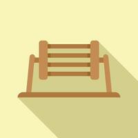Flat design playground abacus icon vector