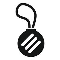 Black and white pirate hook icon vector