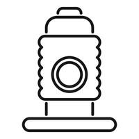 Line art icon of beehive vector