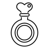 Chicken egg ring icon outline vector