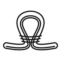 Minimalist illustration of a light bulb vector