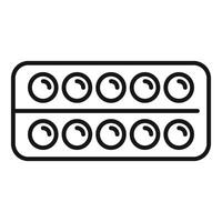 Simplistic black and white watercolor palette icon vector