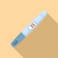 illustration of a positive pregnancy test on a warm background vector