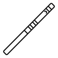 Simple flute line icon illustration vector
