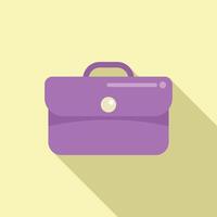 illustration of a purple briefcase vector