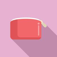 illustration of a red wallet on pink background vector