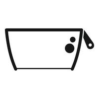 Simple illustration of a mixing bowl vector