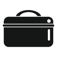 Black silhouette of a pot icon vector