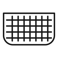 Black and white net pattern icon vector