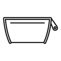 Line art illustration of a mixing bowl vector