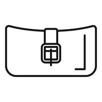 Outline of fashion belt vector