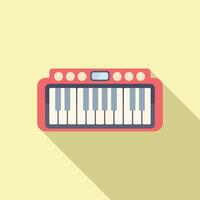 vistoso ilustración de un digital piano teclado vector