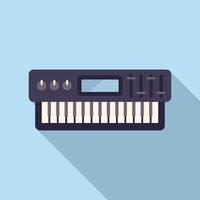 Flat design illustration of electronic keyboard vector
