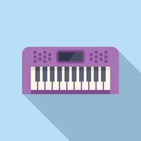 Flat design illustration of a synthesizer vector