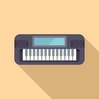 Flat design illustration of electronic keyboard vector