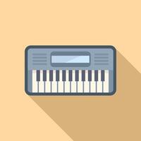 Cartoon style electric keyboard illustration vector