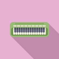 plano diseño ilustración de un teclado vector