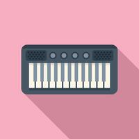 Flat design illustration of electronic keyboard vector