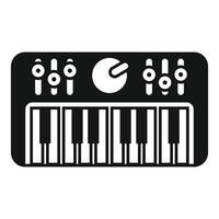 illustration of a midi keyboard controller vector