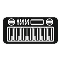 illustration of a synthesizer keyboard vector