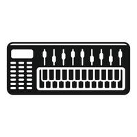 illustration of a synthesizer keyboard vector