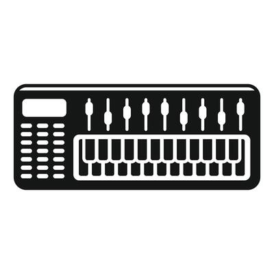 illustration of a synthesizer keyboard