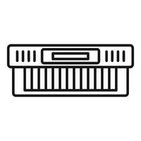 Digital illustration of a keyboard instrument vector