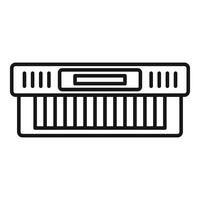 Digital illustration of a keyboard instrument vector