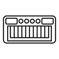 Minimalist illustration of a keyboard synthesizer vector