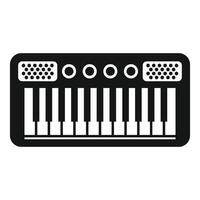 illustration of synthesizer keyboard icon vector