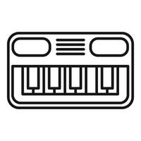 illustration of a synthesizer keyboard icon vector