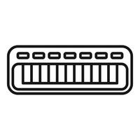 illustration of a keyboard synthesizer vector