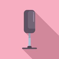moderno retro micrófono en rosado antecedentes vector