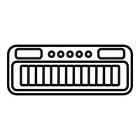 Simplified outline of a midi keyboard controller vector
