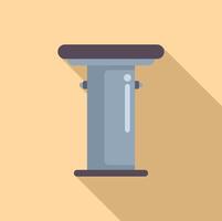 Flat design illustration of a podium vector