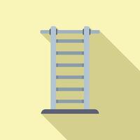 Flat design illustration of step ladder vector