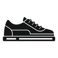 ilustración de un negro zapatilla de deporte silueta, Perfecto para íconos o ropa de deporte temas vector