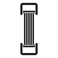 Black silhouette of a scroll icon vector